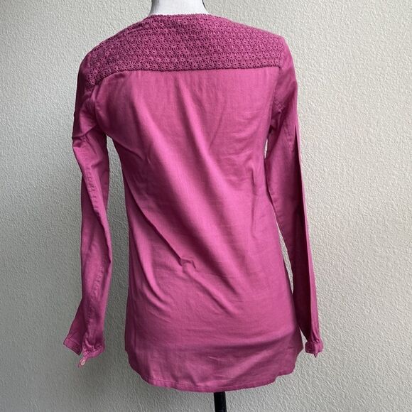 TRUCCO SPAIN CROCHET LONG SLEEVE TOP BLOUSE GARDEN GIRL! - Picture 4 of 8